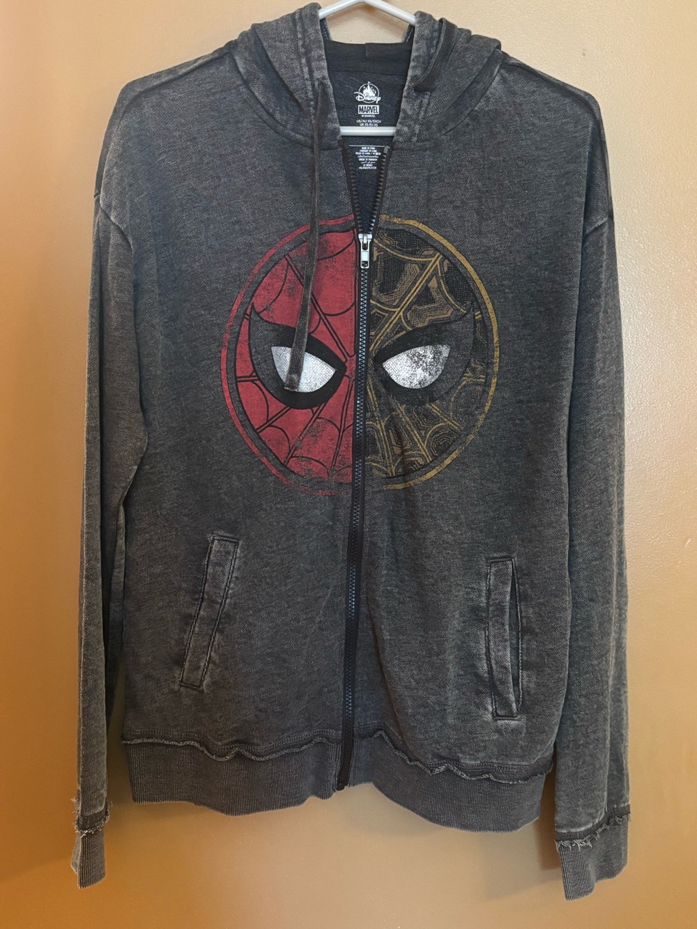 Spiderman Disney Marvel Zip Up Hoodie, Men’s XS NWOT